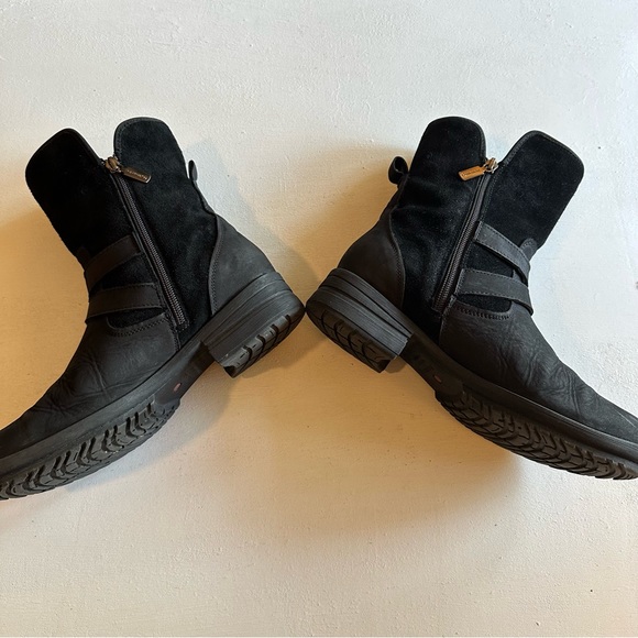 Blondo Tula Waterproof Boot Black Suede Nubuck Leather Size 9 - Picture 4 of 16